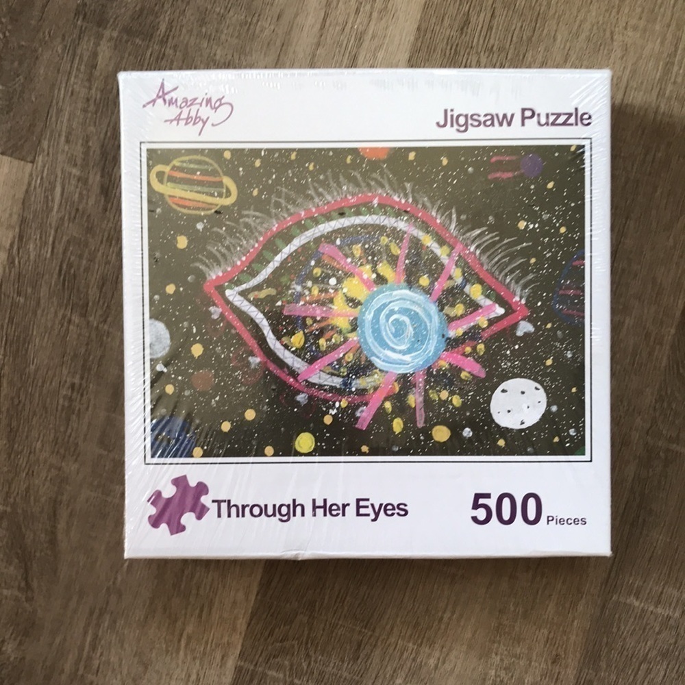 4/$25 Jigsaw puzzle 500 piece Through her eyes - Picture 2 of 7